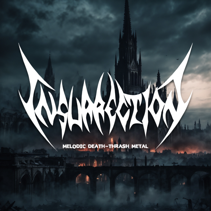 METALCAFE LIVE - INSURRECTION met een dark-mysterious kasteel in de achtergrond