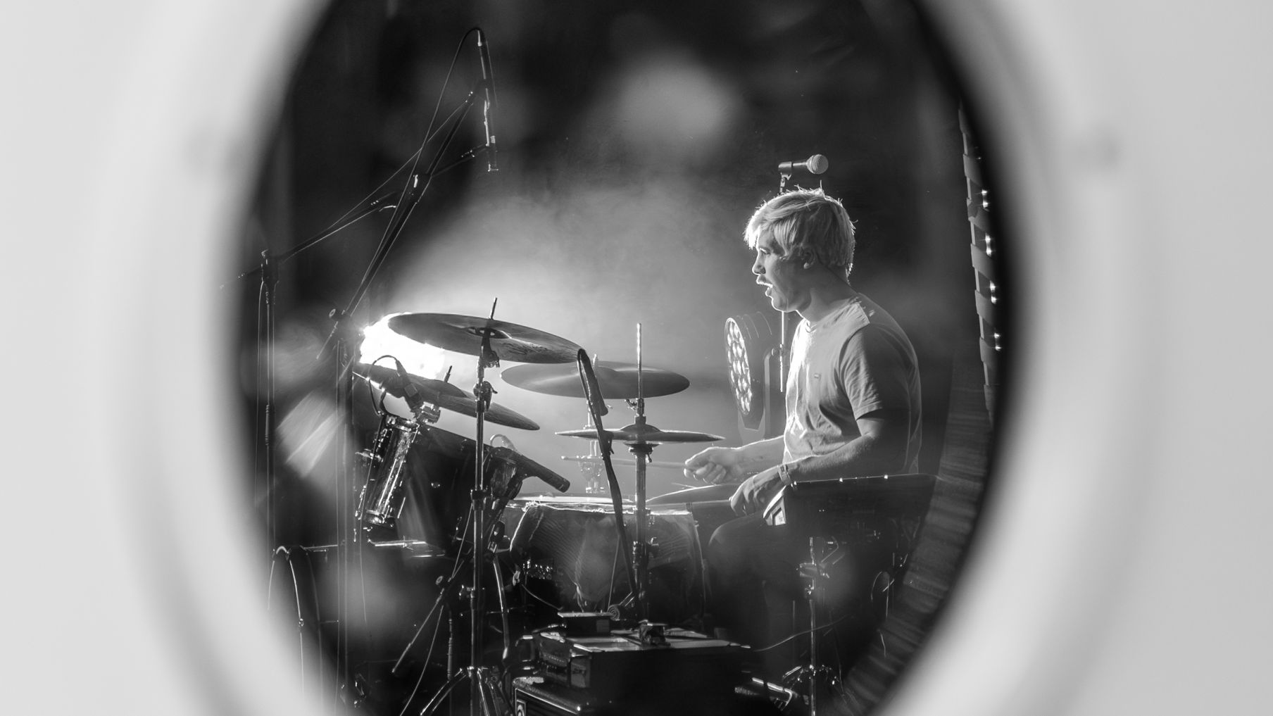 Drummer van de band Moonloops