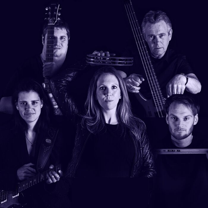 Zwartwitte bandfoto van BRUT