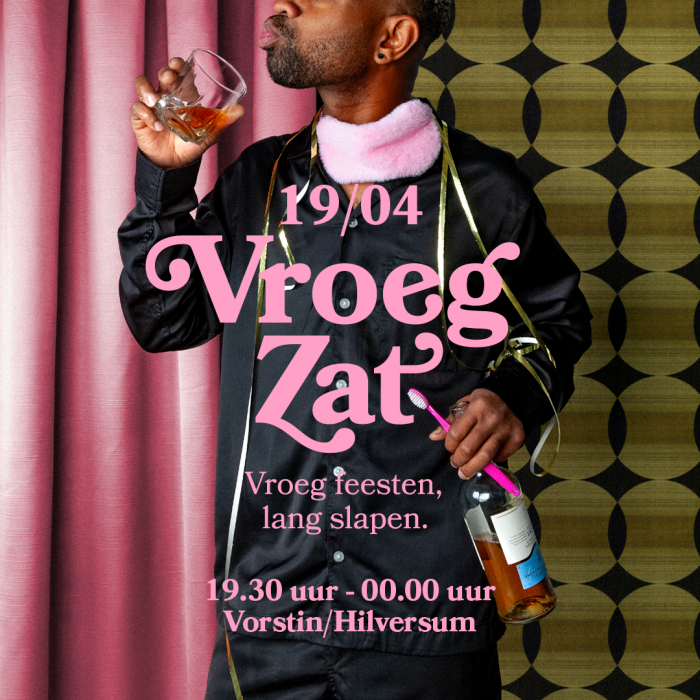 Flyer van dansfeest VroegZat