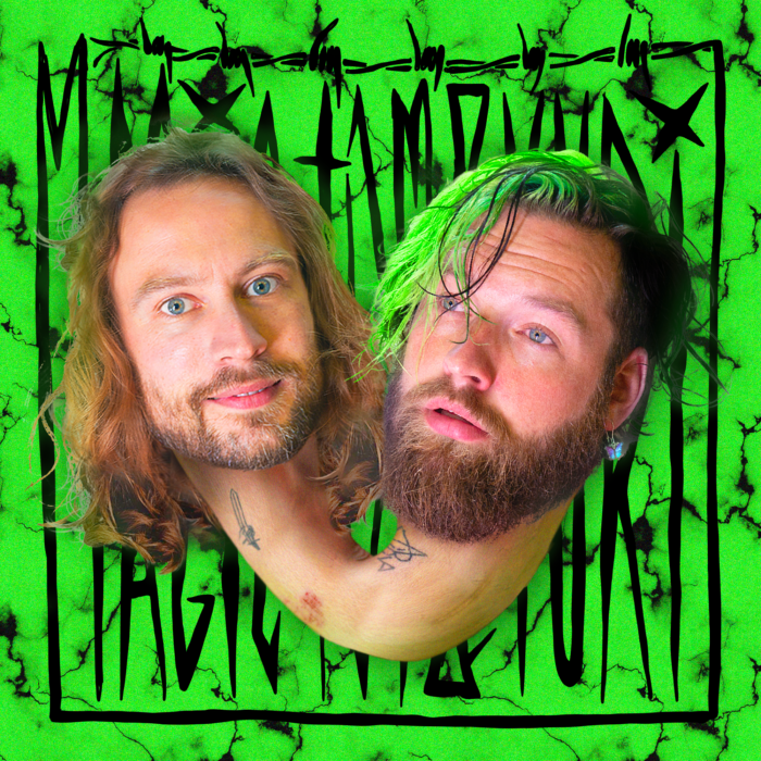 De hoofden van goochelaars Tom & Yuri zijn verbonden aan elkaar met een soort huidkleurige worm.