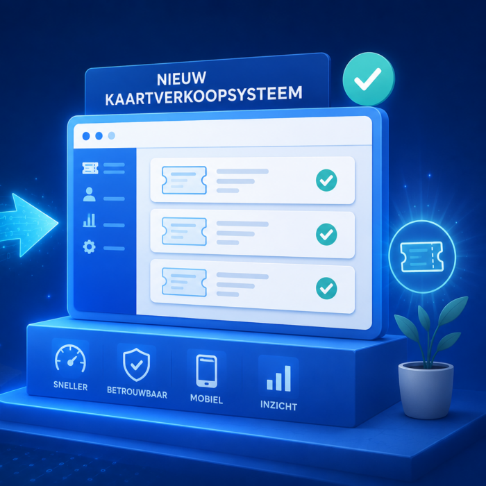 Wij hebben per 1 juni 2026 een nieuw kaartverkoopsysteem